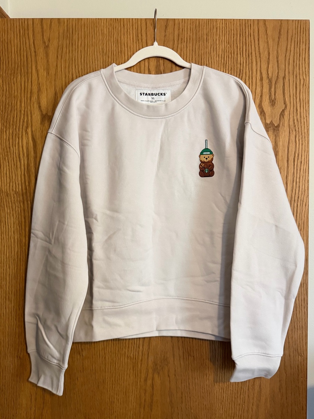 Starbucks Bearista Bear Sweatshirt In Bone - XL - New With Tags